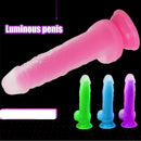 7.48in 9.25in Luminous Silicone Soft Dildo For Men Women Fucking