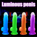 7.48in 9.25in Luminous Silicone Soft Dildo For Men Women Fucking