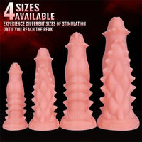 7.48in 9.37in 11.41in 13.38in Spiked Monster PVC Huge Dildo For Clit Sex
