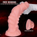 7.48in 9.37in 11.41in 13.38in Spiked Monster PVC Huge Dildo For Clit Sex