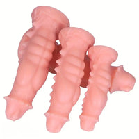 7.48in 9.37in 11.41in 13.38in Spiked Monster PVC Huge Dildo For Clit Sex