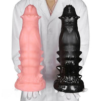 7.48in 9.37in 11.41in 13.38in Spiked Monster PVC Huge Dildo For Clit Sex