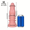 7.48in 9.37in 11.41in 13.38in Spiked Monster PVC Huge Dildo For Clit Sex