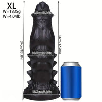 7.48in 9.37in 11.41in 13.38in Spiked Monster PVC Huge Dildo For Clit Sex
