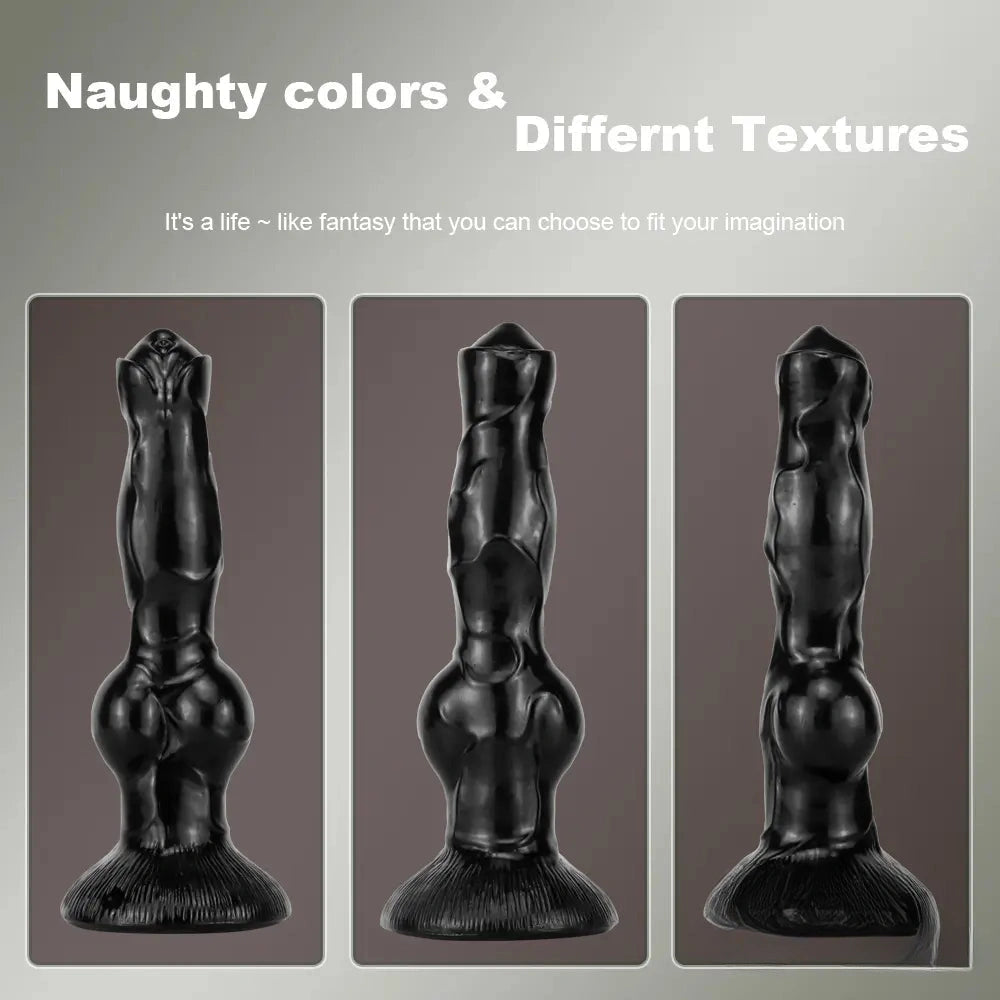 7.48in 9.45in 11.02in 12.99in Big Fantasy Animal Dog Cock Female Dildo