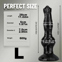 7.48in 9.45in 11.02in 12.99in Big Fantasy Animal Dog Cock Female Dildo