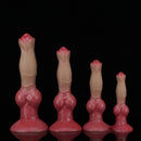 7.48in 9.45in 11.02in 12.99in Soft Liquid Silicone Large Dog Knotted Dildo