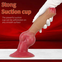 7.48in 9.45in 11.02in 12.99in Soft Liquid Silicone Large Dog Knotted Dildo