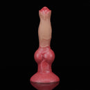7.48in 9.45in 11.02in 12.99in Soft Liquid Silicone Large Dog Knotted Dildo