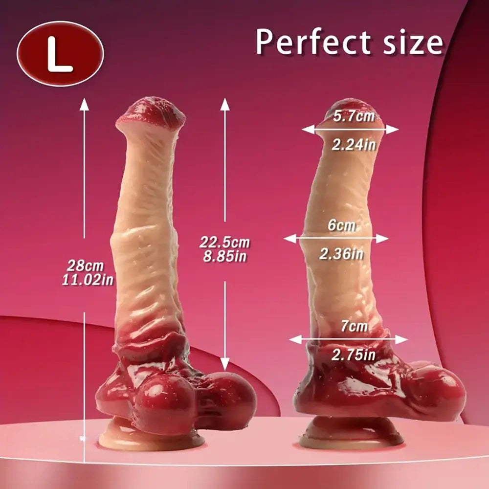 7.48in 9.64in 11.02in PVC Cock Big Monster Horse Dildo For G-Spot