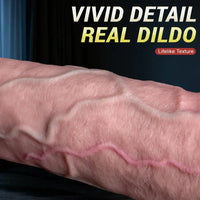 7.48in 9.84in 11.81in Flexible Strap on Real Dildo Simulated Skin Texture Penis