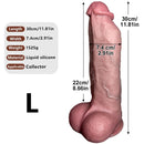 7.48in 9.84in 11.81in Flexible Strap on Real Dildo Simulated Skin Texture Penis