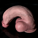 7.48in 9.84in 11.81in Flexible Strap on Real Dildo Simulated Skin Texture Penis