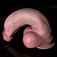 7.48in 9.84in 11.81in Flexible Strap on Real Dildo Simulated Skin Texture Penis