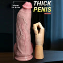 7.48in 9.84in 11.81in Flexible Strap on Real Dildo Simulated Skin Texture Penis
