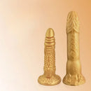 7.48in 9.84in Dragon-Shaped Large Golden Dildo SM Pleasure Toy