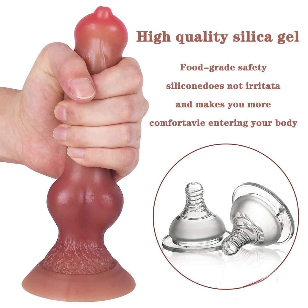 7.48in Animal Organ Weird Odd Silicone Dildo For Couples