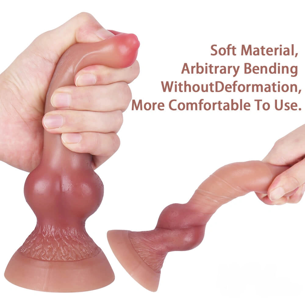 7.48in Animal Organ Weird Odd Silicone Dildo For Couples