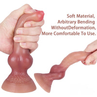 7.48in Animal Organ Weird Odd Silicone Dildo For Couples