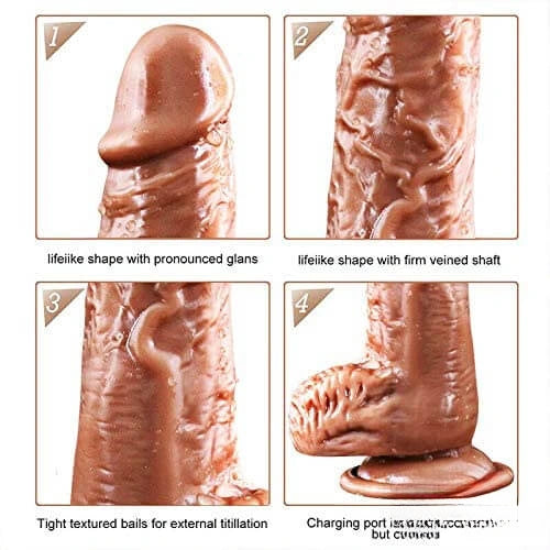 7.48in Automatic Heating Thrusting Vibrating Dildo For Adults