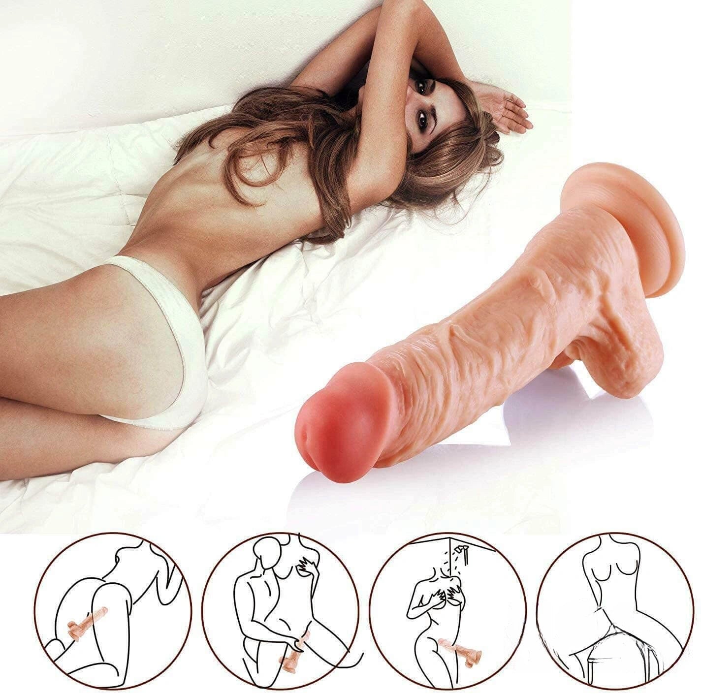 7.48in Automatic Heating Thrusting Vibrating Dildo For Adults