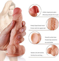 7.48in Automatic Heating Thrusting Vibrating Dildo For Adults