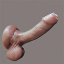 7.48in Beautiful Foreskin Uncut Dildo With Scalp Layer Slide Adult Sex Toy
