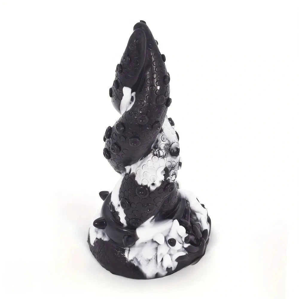 7.48in Black Anal Suction Cup Soft Octopus Dildo For Women Men Gay Use