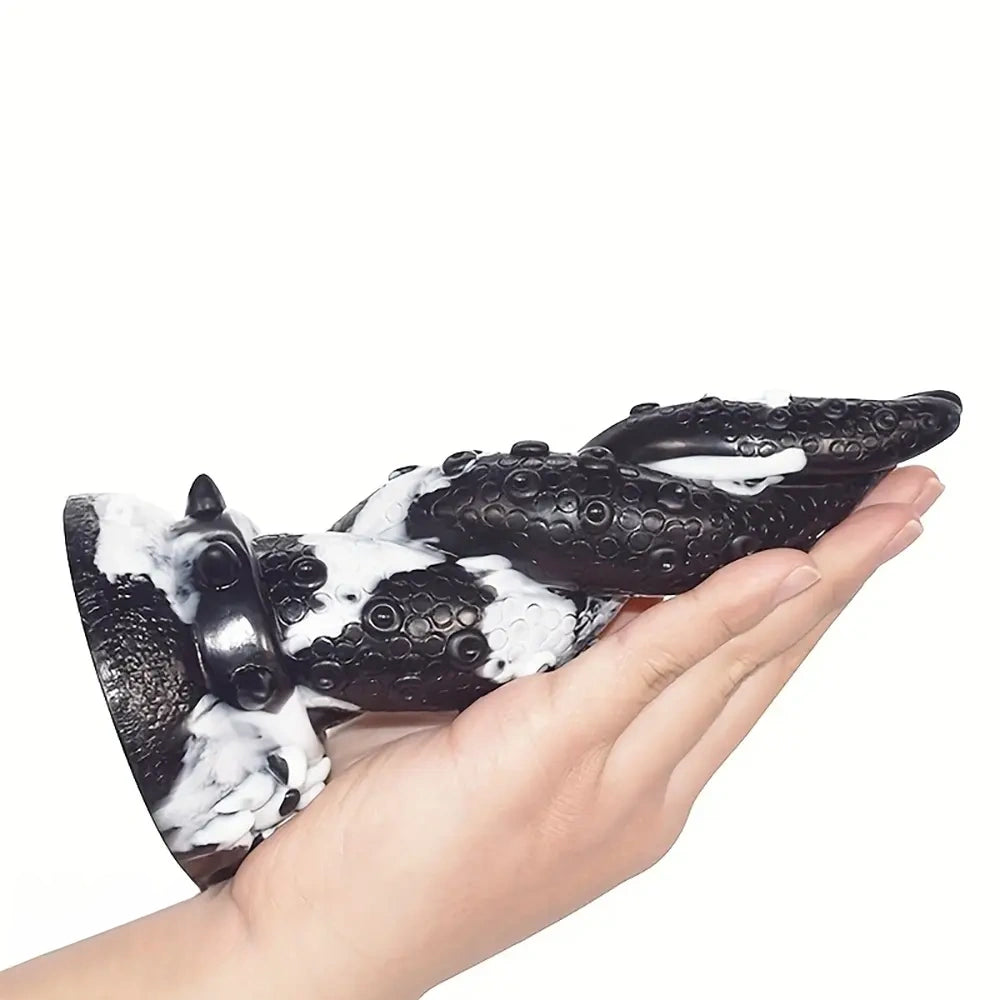 7.48in Black Anal Suction Cup Soft Octopus Dildo For Women Men Gay Use