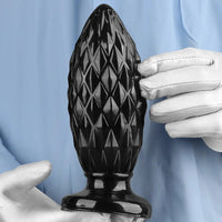 7.48in Black PVC Butt Plug Dildo For Men And Women Sexual Intimate Fun