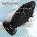 7.48in Black PVC Butt Plug Dildo For Men And Women Sexual Intimate Fun