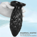 7.48in Black PVC Butt Plug Dildo For Men And Women Sexual Intimate Fun