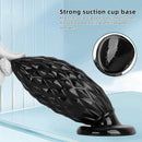 7.48in Black PVC Butt Plug Dildo For Men And Women Sexual Intimate Fun