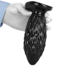 7.48in Black PVC Butt Plug Dildo For Men And Women Sexual Intimate Fun