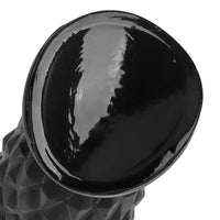 7.48in Black PVC Butt Plug Dildo For Men And Women Sexual Intimate Fun