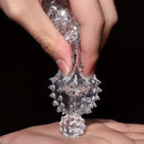 7.48in Clear Anatomy Spiked Penis Sleeve Dildo For Prostate Massage