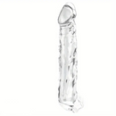 7.48in Clear Penis Sleeve Dildo For Cock Enlargement Anal Men Sex Toy