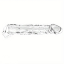 7.48in Clear Penis Sleeve Dildo For Cock Enlargement Anal Men Sex Toy