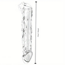 7.48in Clear Penis Sleeve Dildo For Cock Enlargement Anal Men Sex Toy
