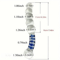 7.48in Clear Real Glass Crystal Dildo For G-Spot Vaginal Sex Stimulation