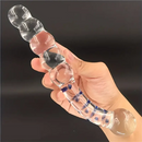 7.48in Clear Real Glass Crystal Dildo For G-Spot Vaginal Sex Stimulation