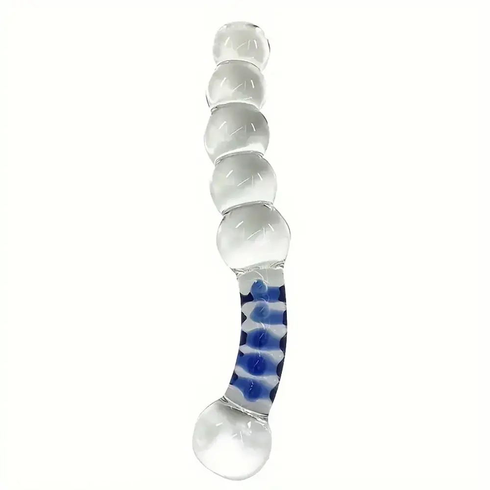 7.48in Clear Real Glass Crystal Dildo For G-Spot Vaginal Sex Stimulation