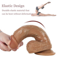 7.48in Cute Lifelike Women Dildo Food Grade Silica Gel Sex Toy