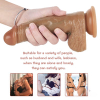 7.48in Cute Lifelike Women Dildo Food Grade Silica Gel Sex Toy