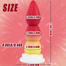 7.48in Cute Strawberry Silicone Soft Dildo With Strong Suction Cup