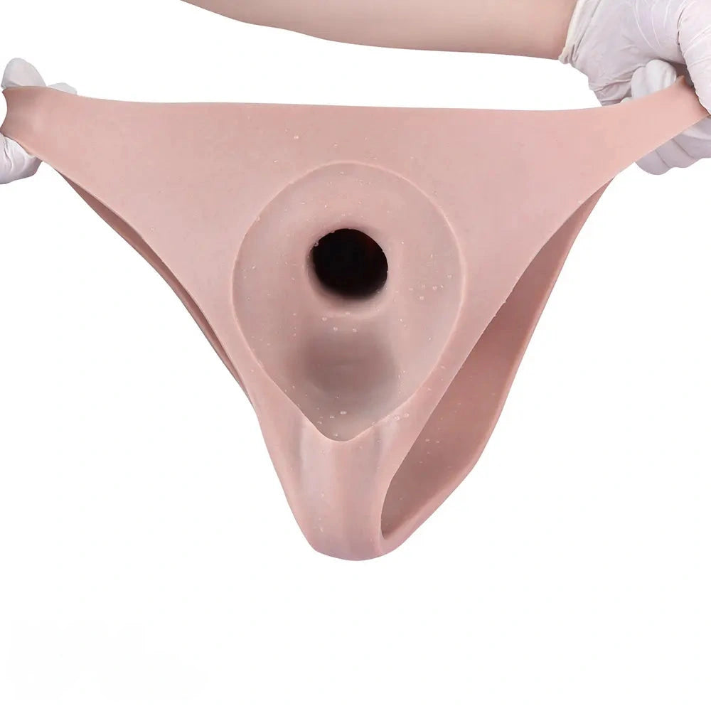 7.48in Dog Knot Dildo Panty Strapon Penis Sleeve Cock Sheath Sex Toy