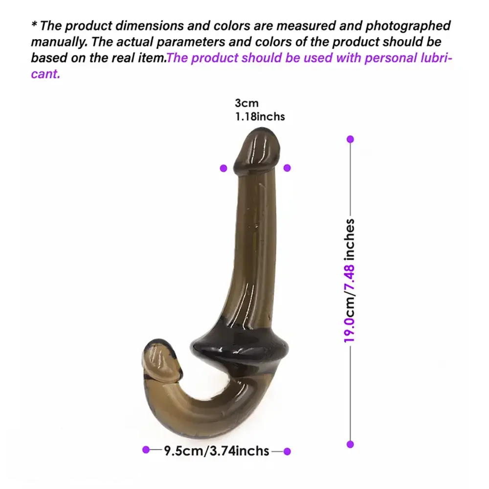 7.48in Double-Headed Penetration Dildo Sex Toy For Men Women Adults