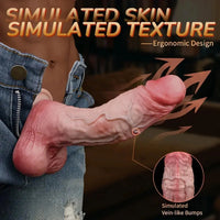 7.48in Double-Layer Flexible Liquid Silicone Simulated Penis Dildo For Sex