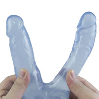 7.48in Double Realistic Dildo With Sucker For Female Using