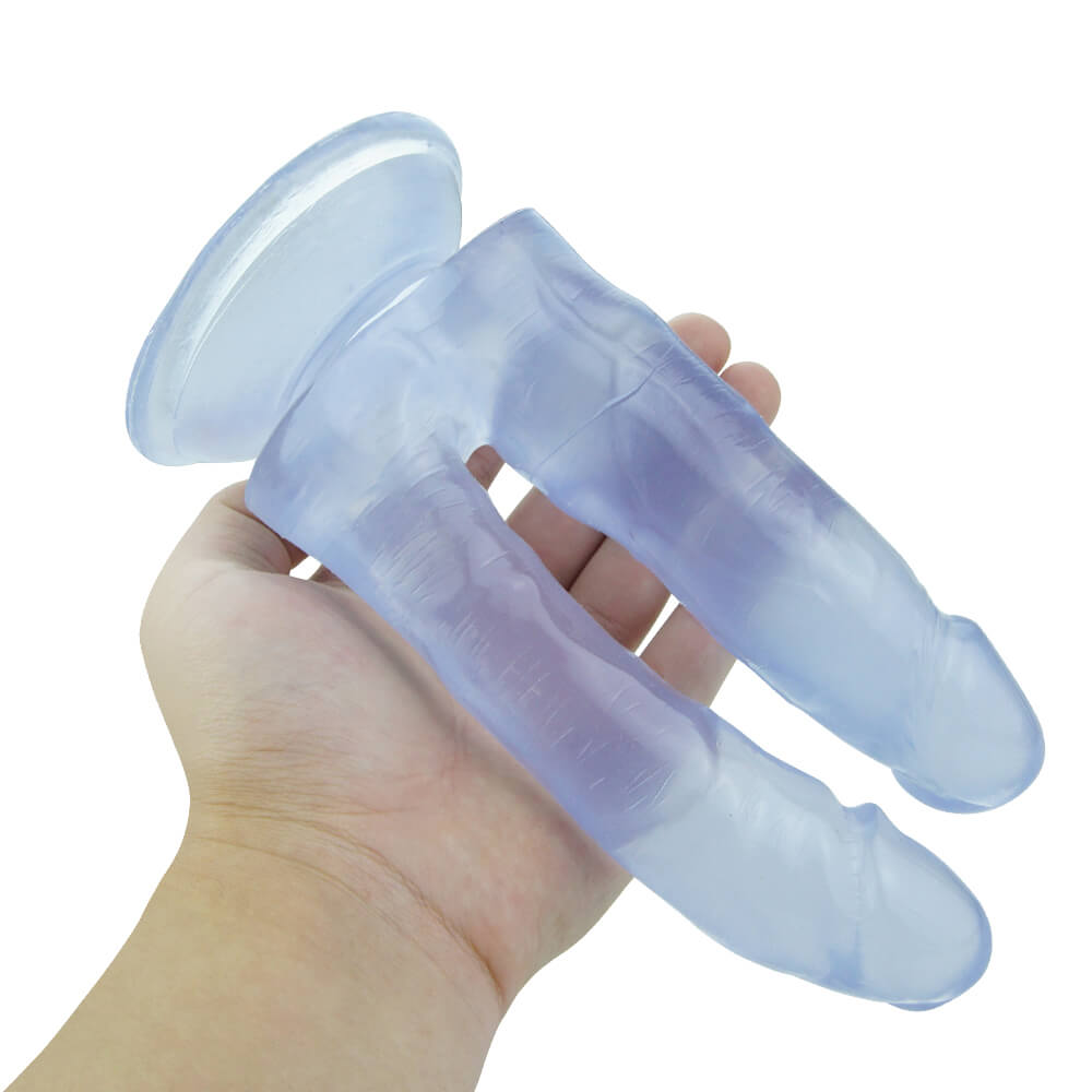 7.48in Double Realistic Dildo With Sucker For Female Using